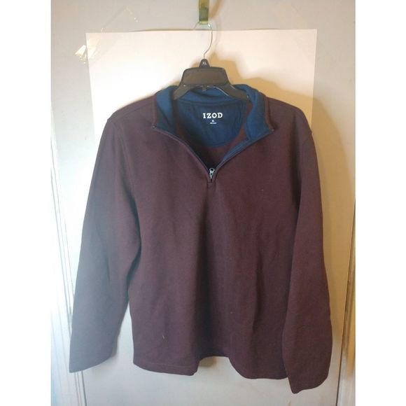 Izod 1/4 Zip Pullover Sweater Maroon Size XL‎ - Picture 1 of 6